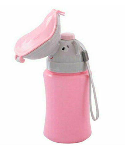 Portable Baby Girl Child Potty Urinal Emergency Toilet for Camping Car Travel and Kid Potty Pee Training (pink) - Petityu