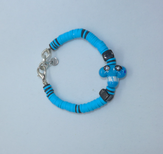 Bracelet For Little Coolios- black & blue car - Petityu
