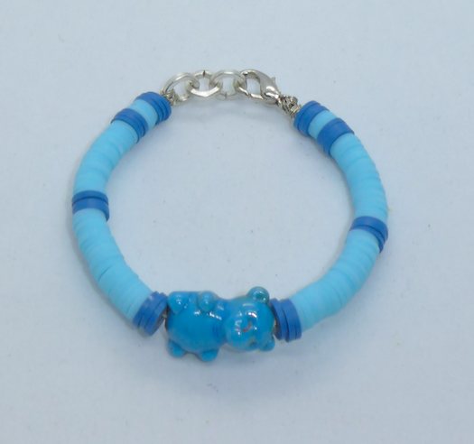 Bracelet For Little Coolios-Blue Teddy Bear Bombo or Koca Ayi - Petityu