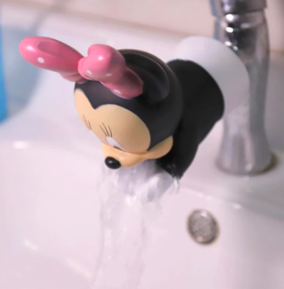 Faucet Extender Minnie Mouse- Musluk uzatma aparat Pink Minnie Mouse– el yikama yardimcisi - Petityu