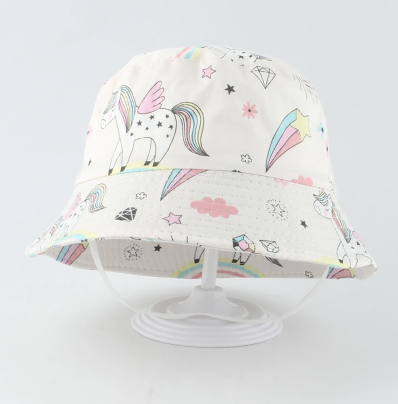 Kemik Unicorn Bucket Güneş koruma şapka 2-6 yaş - Petityu