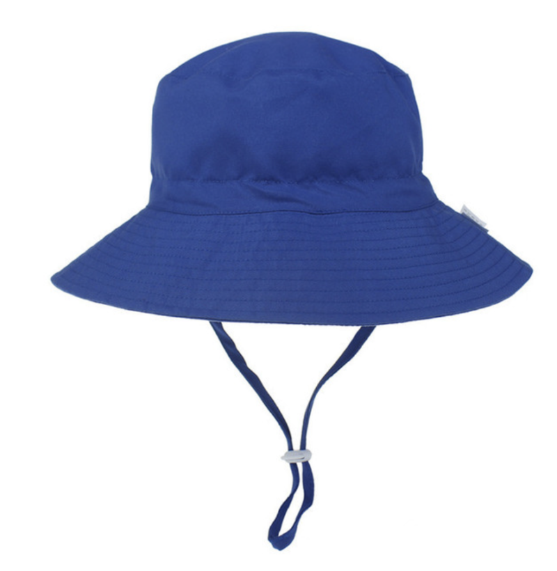 Petityu UPF50+ güneş korumalı saks mavi duz renk sapka - Petityu