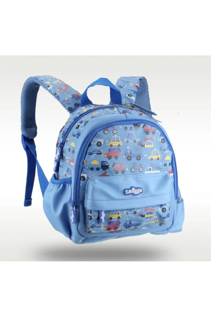 Petityu - mavi Smiggle anaokulu çantası arabalı anaokul çanta - Petityu