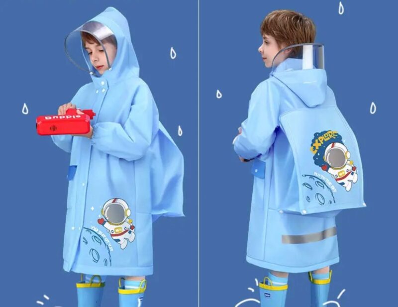 Petityu Astranot mavi erkek çocuk yağmurluk sugeçirmez 23astranotmaviyagmurluk - Petityu