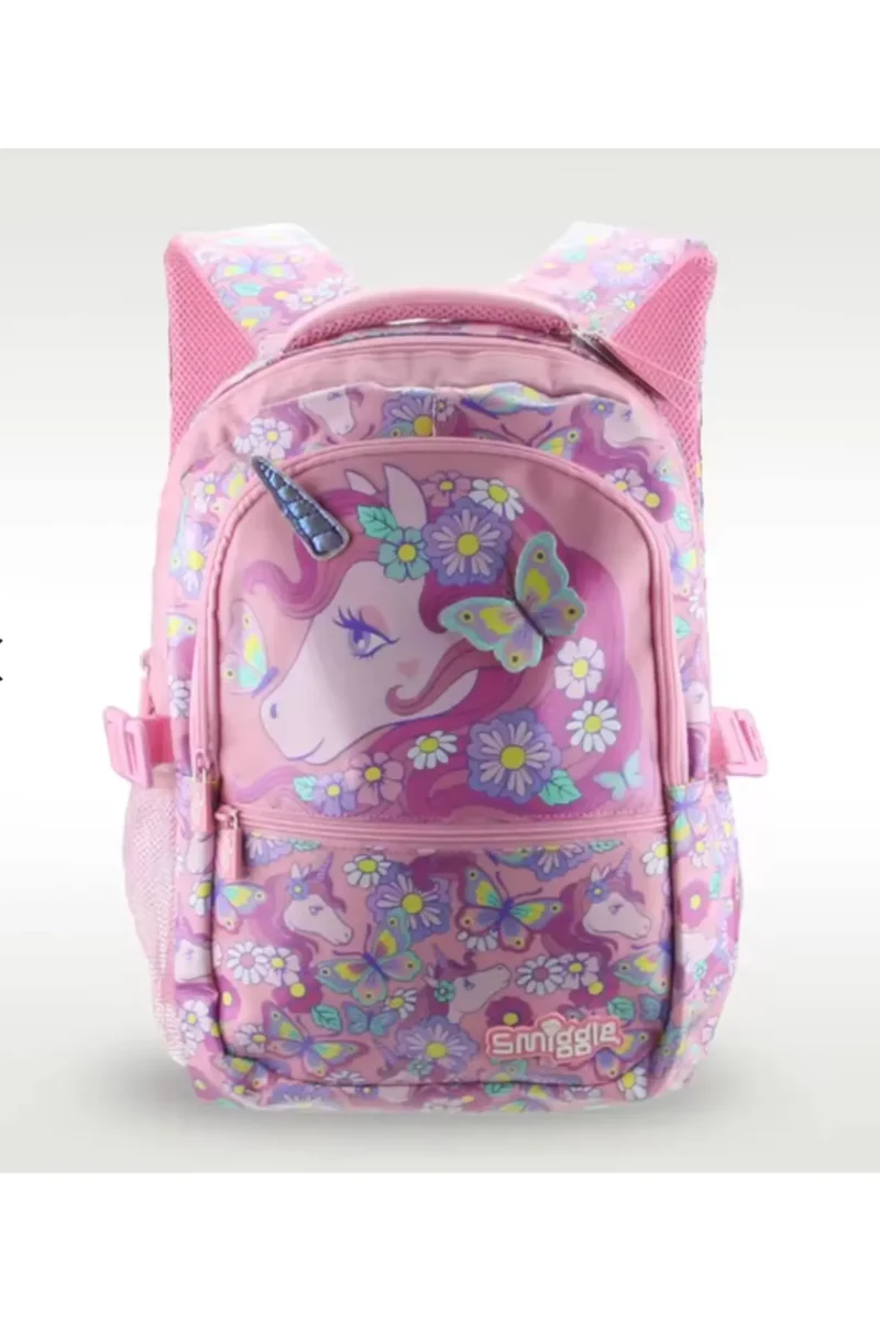 Petityu Smiggle Pembe Unicorn İlkokul Ortaokul Sırt çantası - Petityu