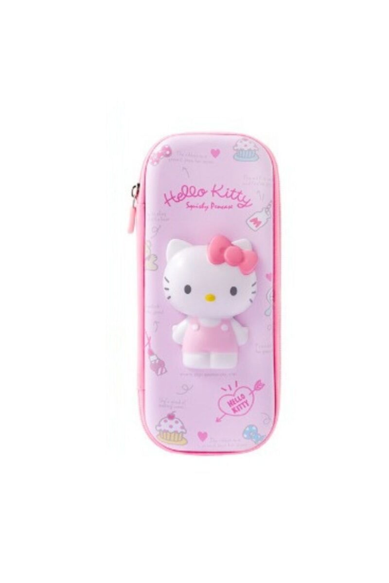 Hello Kitty çok şirin oyuncaklı pembe kız çocuk kalem kutu - Petityu