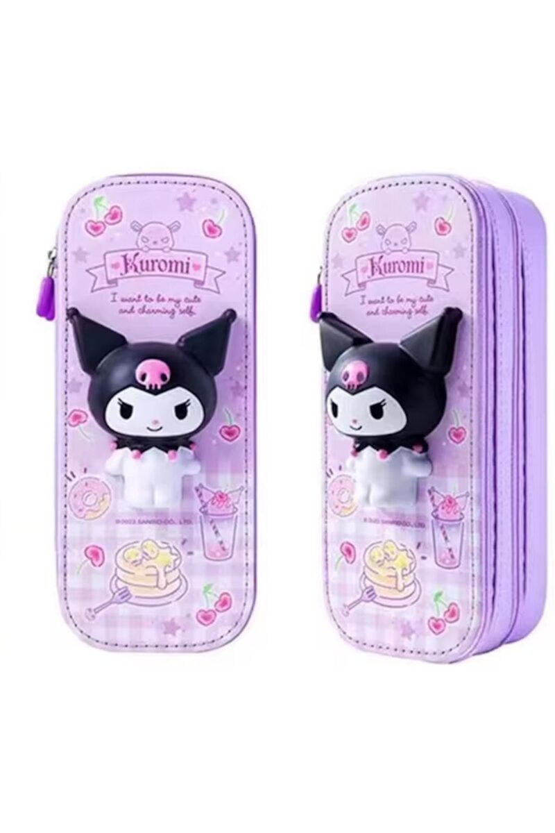 Kuromi 3ds stres oyuncaklı şirin kız çocuk kalem kutu - Petityu