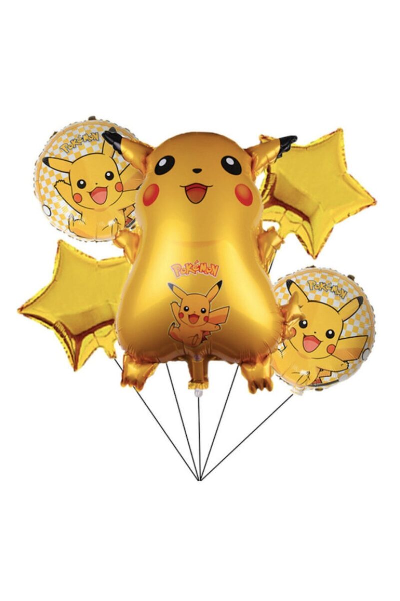 Pokemon 5 Li Folyo Balon Seti - Petityu