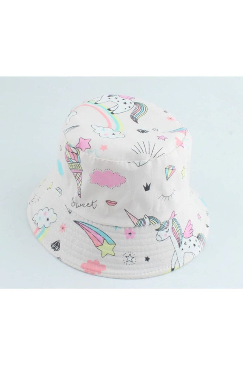 Unicorn Kemik Rengi Bucket Yazlik Sapka - Petityu