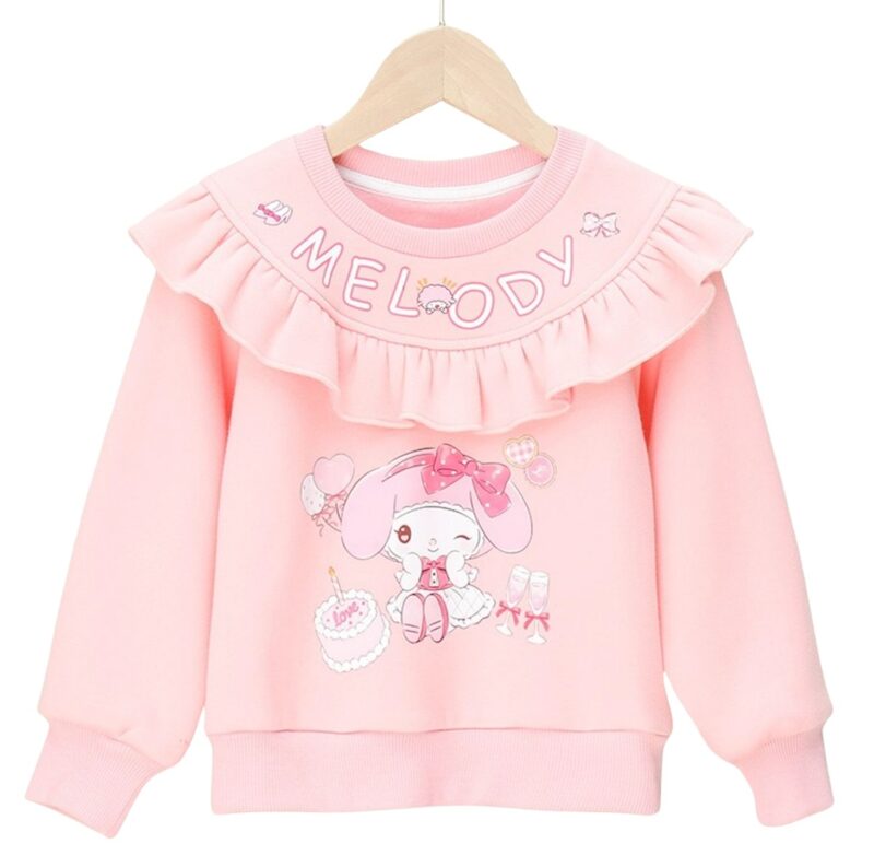 Petityu Sanrio şirin pembe kız çocuk sweatshirt - Petityu