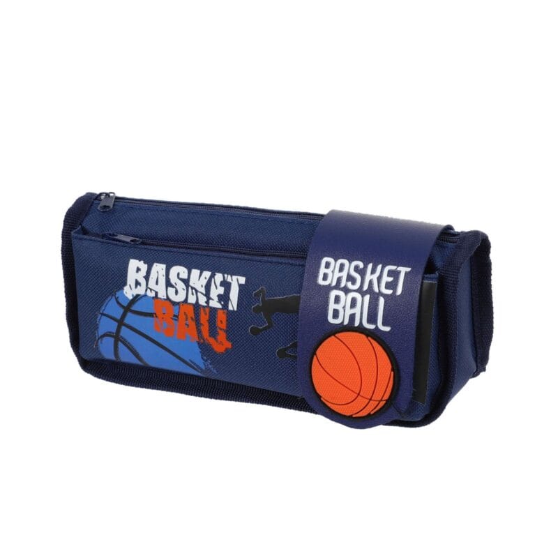 Petityu Çift Fermuarlı Basketbol Topu Cırtcırtlı Kalem Kutu - Petityu