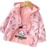 Petityu My Melody Çift Taraflı Giyilebilir Şirin Mevsimlik Pembe Kız Çocuk Yağmurluk - Petityu