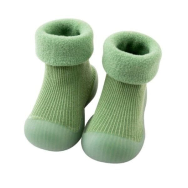 Kaydırmaz Kışlık Ev Patiği - Çorap Patik 20-21 Yeşil