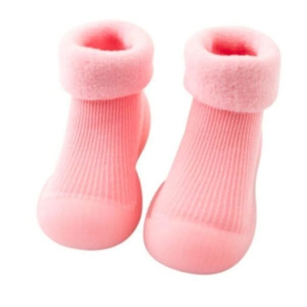 Petityu Kaydırmaz Kışlık Ev Patigi - Pembe Çorap Patik 20-21